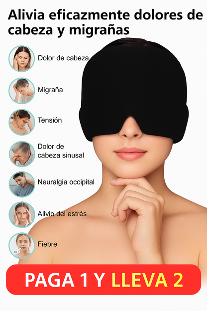 Gorro para Terapia de Alivio de Migraña y Dolores de Cabeza - [PAGA 1 Y LLEVA 2]