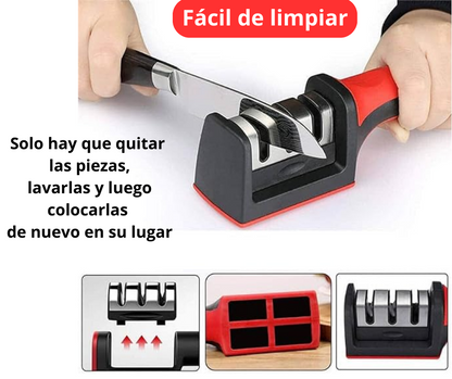 Afilador Cuchillo Ergonomico Acero Inoxidable Sharpener - [COMPRA 1 Y LLÉVATE 3]