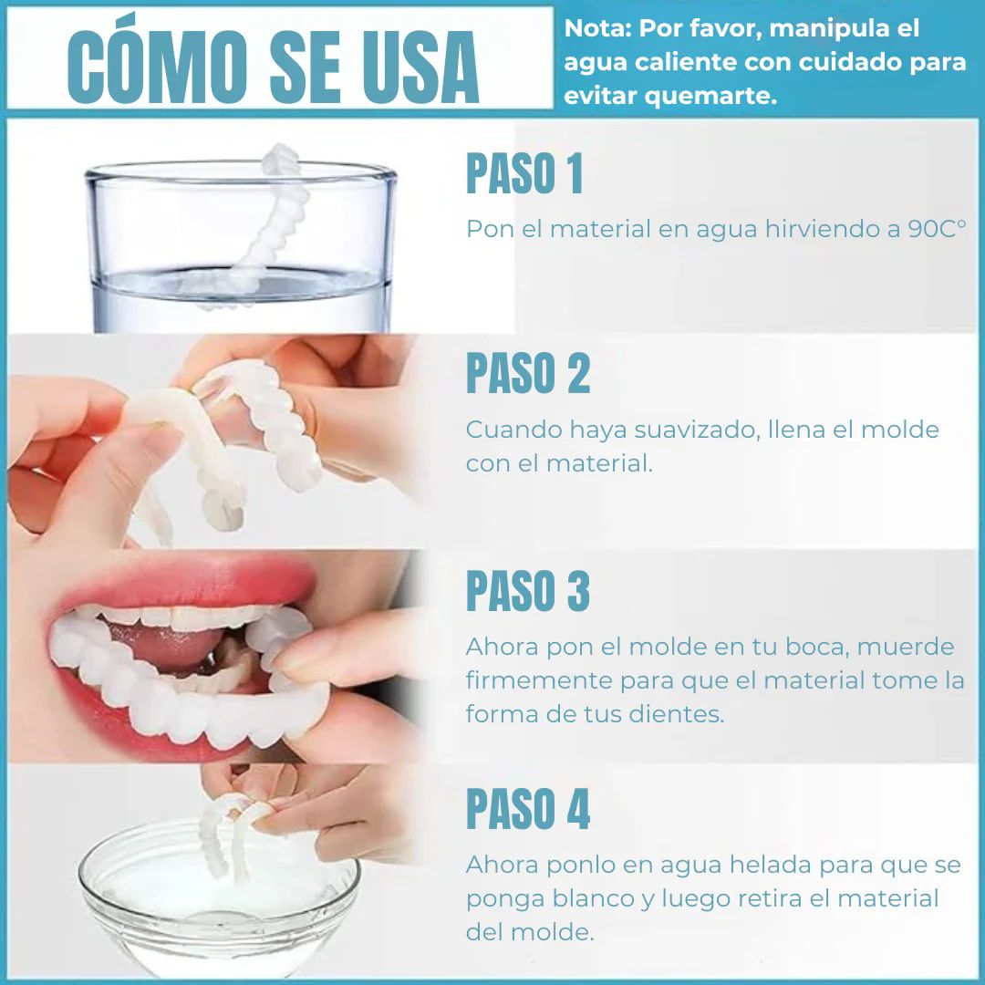 Carillas Dentales Sonrisa Perfecta - SNAP ON SMILE [PAGA 1 Y LLEVA 2]