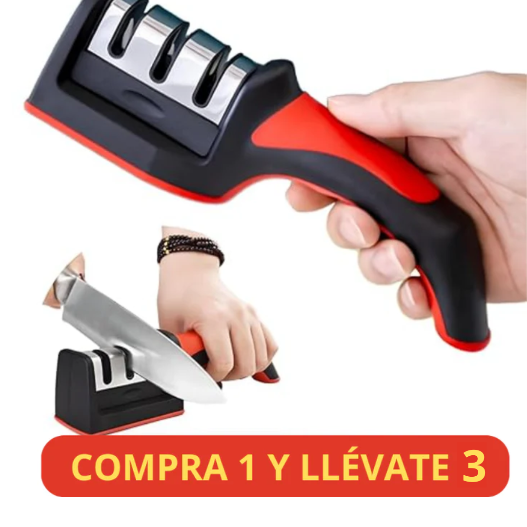 Afilador Cuchillo Ergonomico Acero Inoxidable Sharpener - [COMPRA 1 Y LLÉVATE 3]