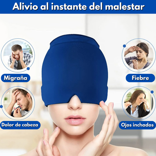 Gorro para Terapia de Alivio de Migraña y Dolores de Cabeza - [PAGA 1 Y LLEVA 2]