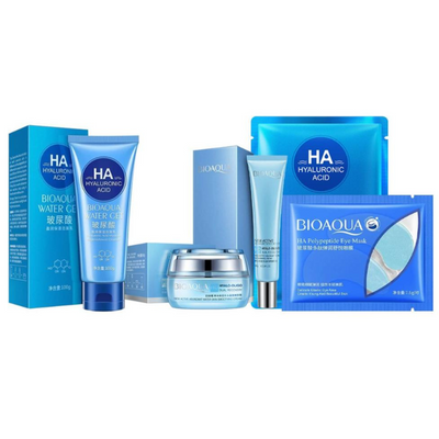 Kit x 5 Rutina Facial Ácido Hialurónico | Tratamiento Facial Anti-Edad - BIOAQUA