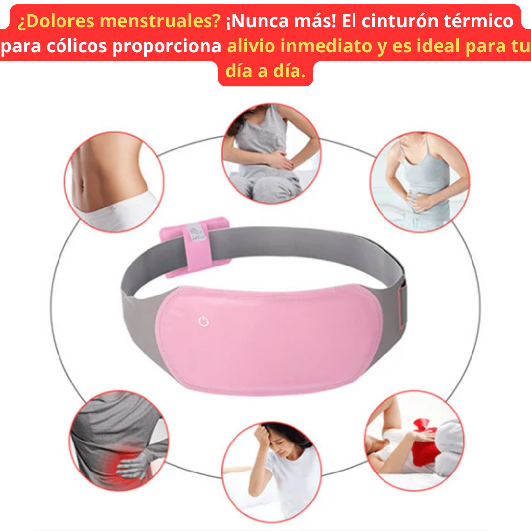 CINTURÓN TÉRMICO PARA CÓLICOS MENSTRUALES - Envío Gratis + Paga al Recibir